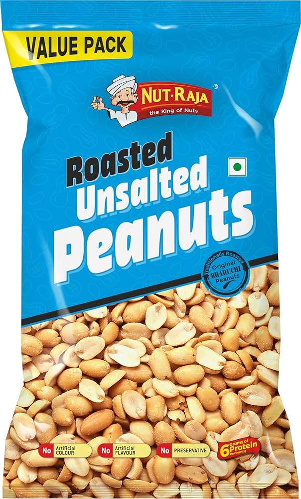 JABSONS ROASTED UNSALTED PEANUTS 320 GM